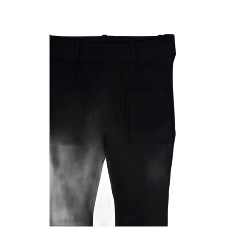 Ribbed Flared Trousers