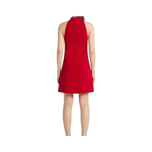 High-Neck Sleeveless Dress