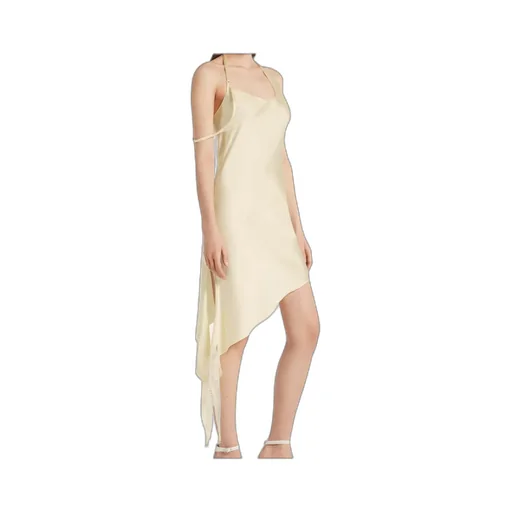 Asymmetric Satin Dress