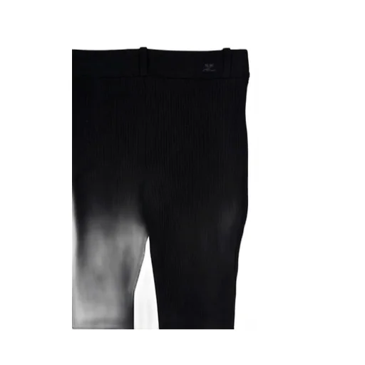 Ribbed Flared Trousers