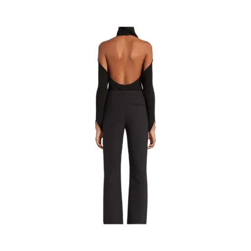 High-Neck Cold-Shoulder Top