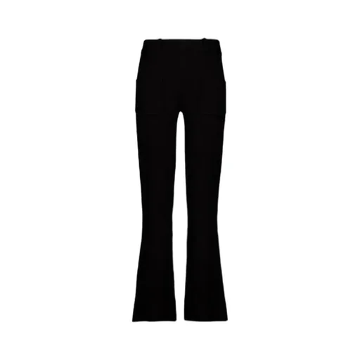 Ribbed Flared Trousers