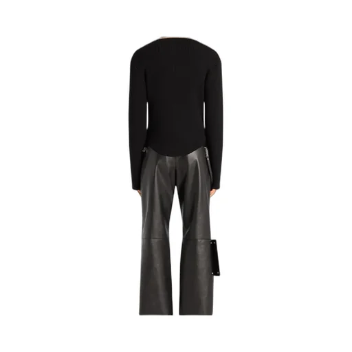 Ribbed-Knit Boatneck Jumper