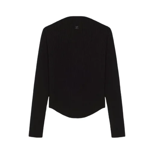 Ribbed-Knit Boatneck Jumper