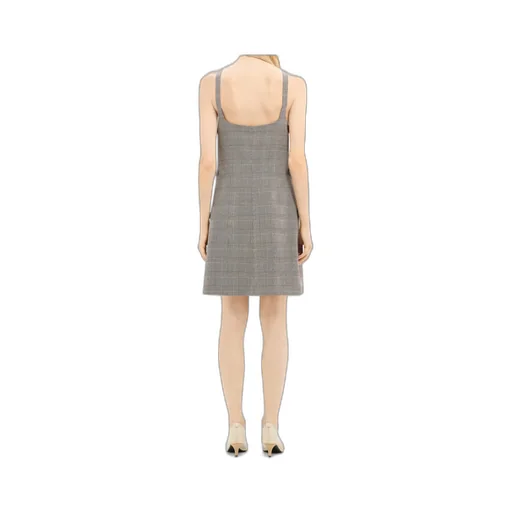 Checked Wool Dress