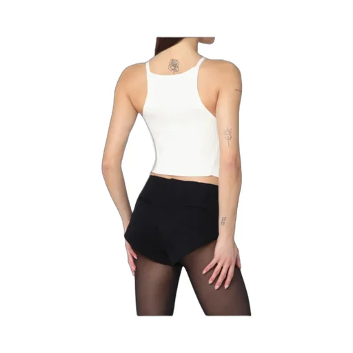 Ribbed Top With Pointed Hem