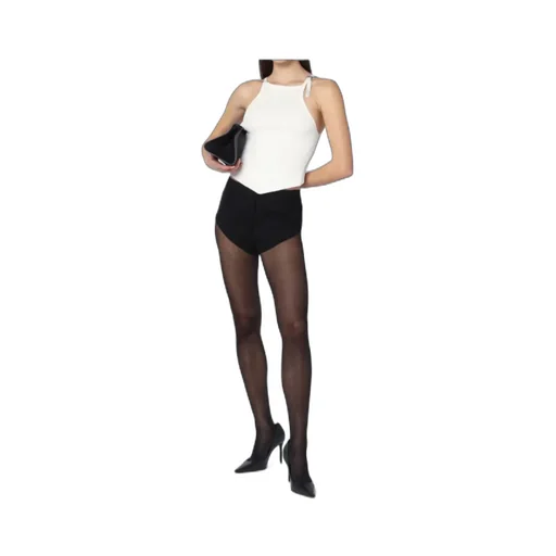 Ribbed Top With Pointed Hem
