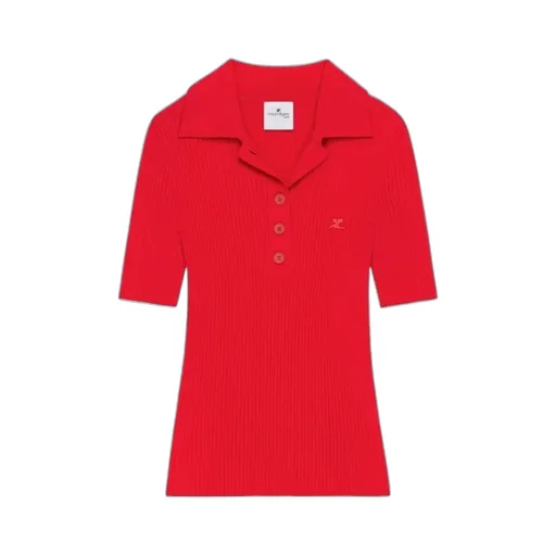 Iconic Ribbed-Knit Polo Shirt