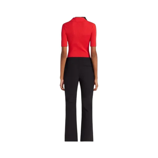 Iconic Ribbed-Knit Polo Shirt
