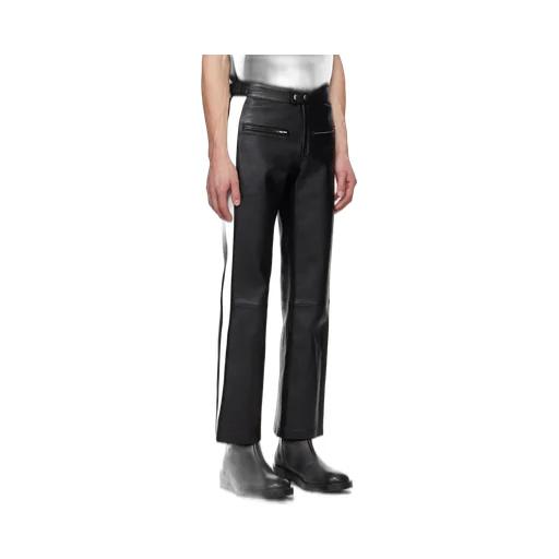 Panelled Leather Pants