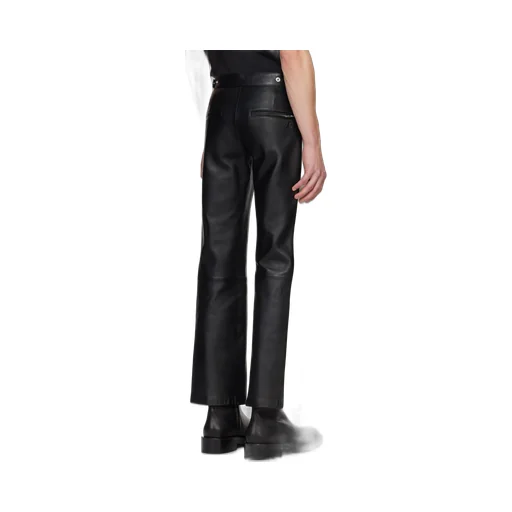 Panelled Leather Pants