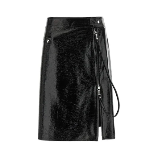 Zipped Midi Skirt