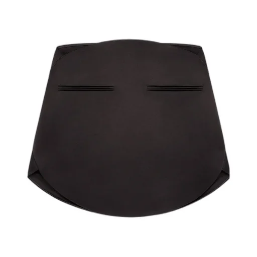 Rear Zipped Satin Mini Skirt