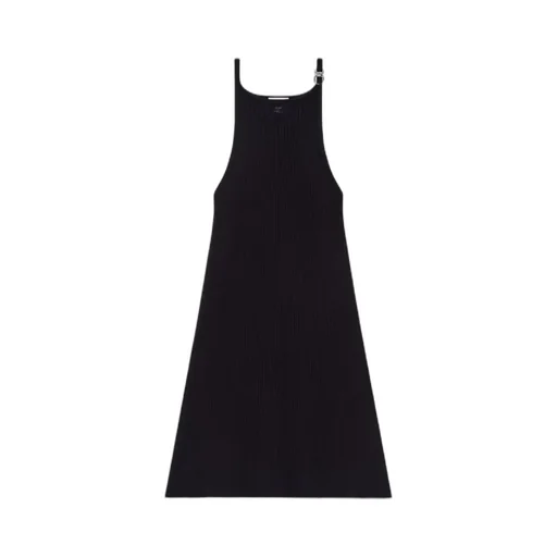 Buckle Rib Knit Dress