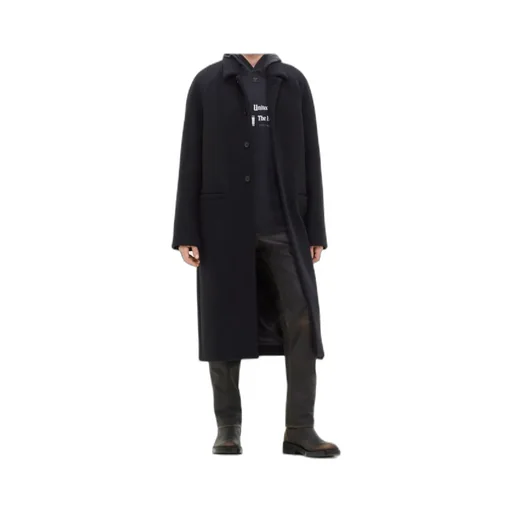 Single-Breasted Coat With Zipped Sleeves