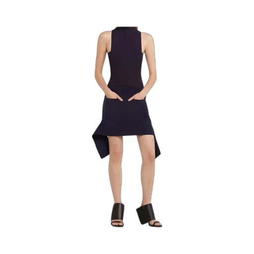 Reversed Belt Mini Skirt