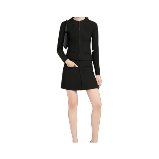 Heritage Clipped Mini Skirt