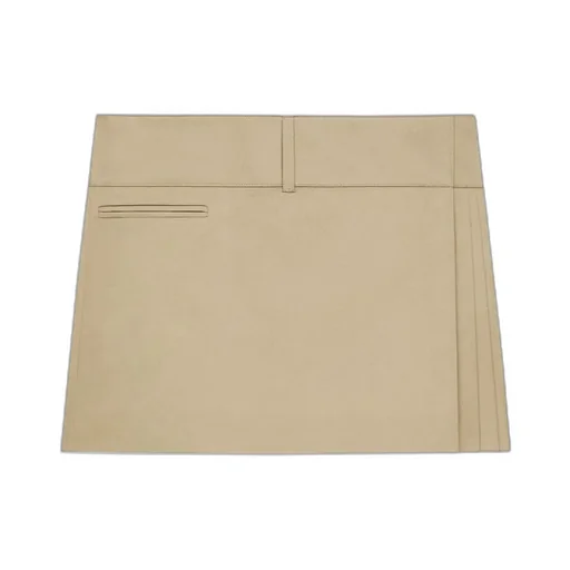 Belted Pleated Mini Skirt