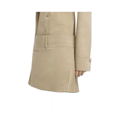 Belted Pleated Mini Skirt