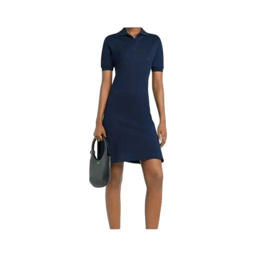 Polo-Collar Mini Dress