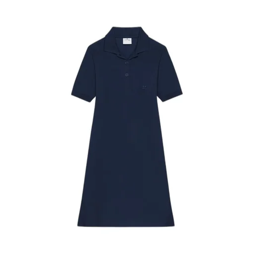 Polo-Collar Mini Dress