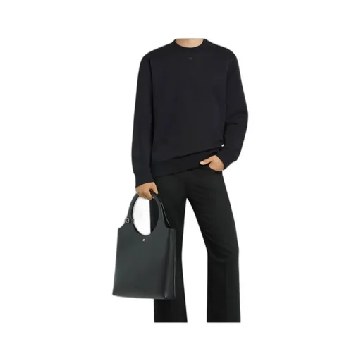 Buttoned Jersey Sweatshirt