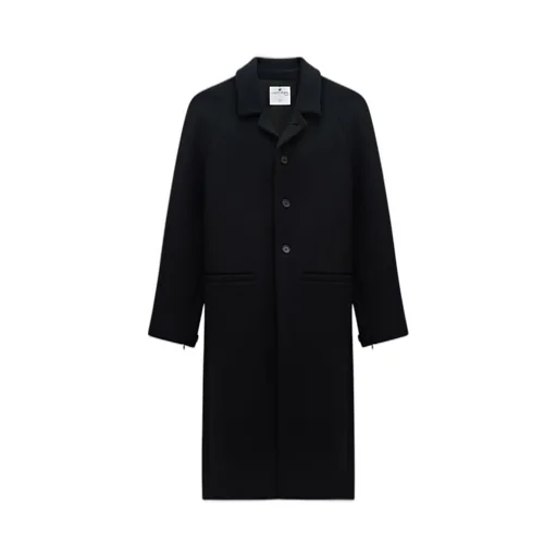 Single-Breasted Coat With Zipped Sleeves