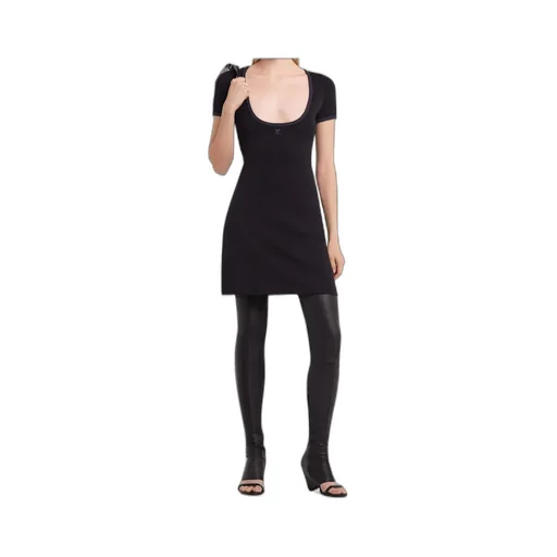Holistic Contrast Mini Dress