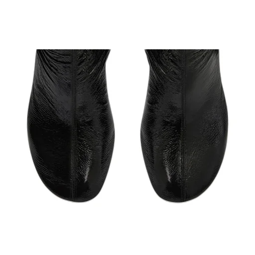 Oblique Zipped Strap Boots