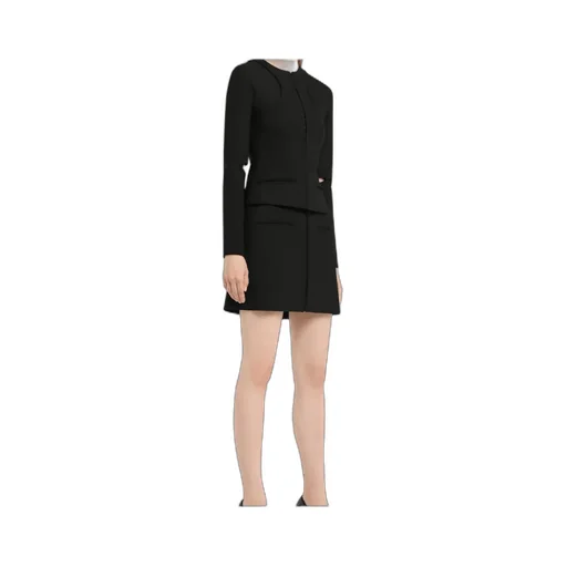 Heritage Clipped Mini Skirt
