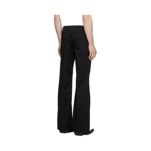 Belted Bootcut Trousers