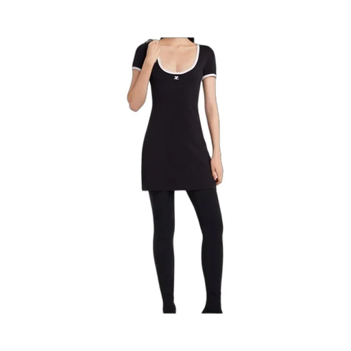Holistic Scoop-Neck Mini Dress