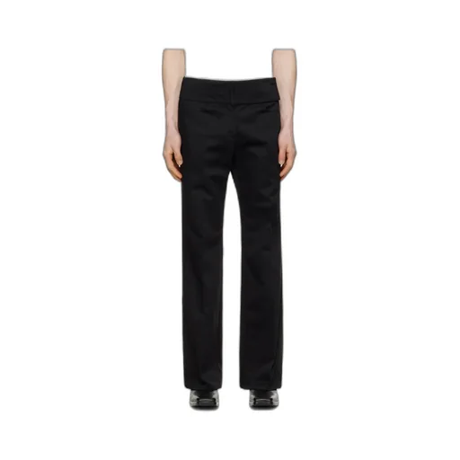 Belted Bootcut Trousers