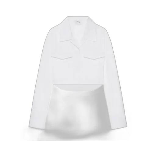 Cropped Poplin Shirt