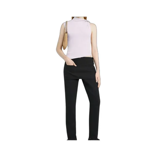 Draped Asymmetric Jersey Top