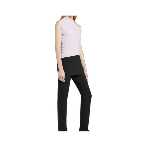 Draped Asymmetric Jersey Top