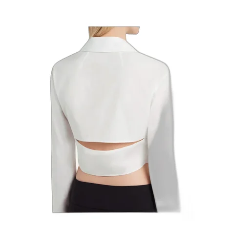 Cropped Poplin Shirt