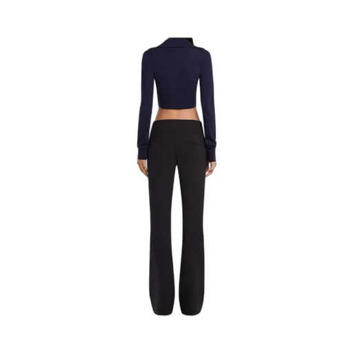 Cropped Polo Jumper With Twist Detail