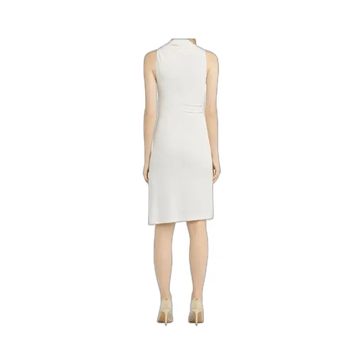 Draped-Detail Midi Dress