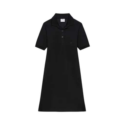 Short-Sleeved Polo Mini Dress