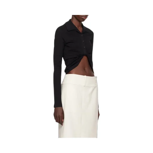 Twist Pique Cropped Polo