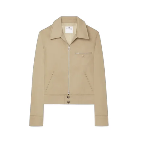 Logo Plaque Zipped Jacket