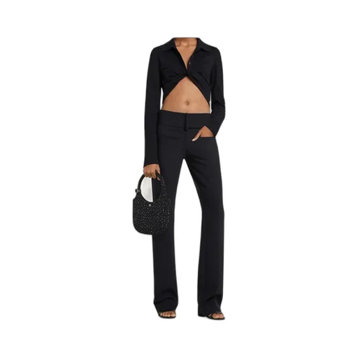 Twist Pique Cropped Polo