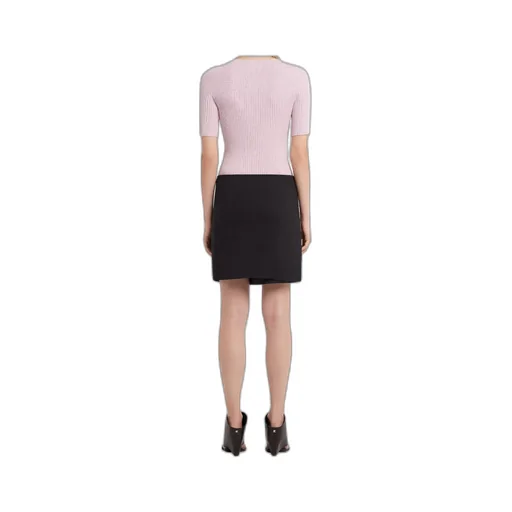 Logo Embroidered Ribbed-Knit Top