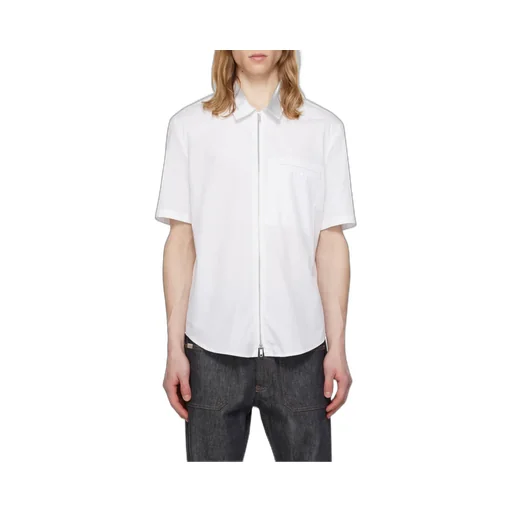 Zipped Poplin Shirt