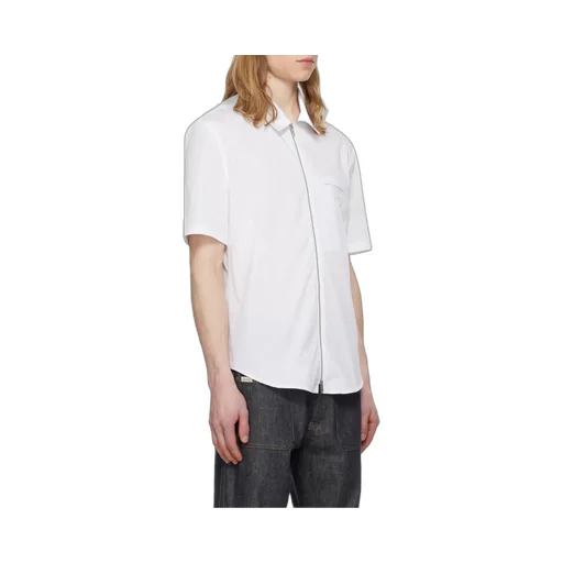 Zipped Poplin Shirt