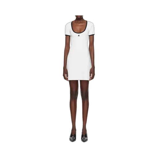 Holistic Contrast Mini Dress