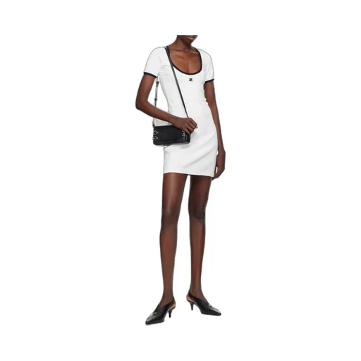 Holistic Contrast Mini Dress