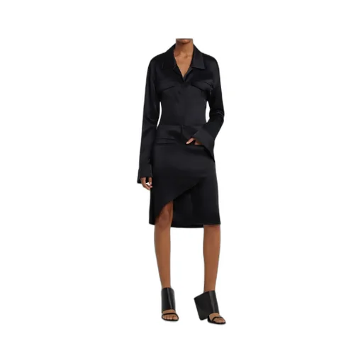 Infinity Asymmetric Satin Skirt