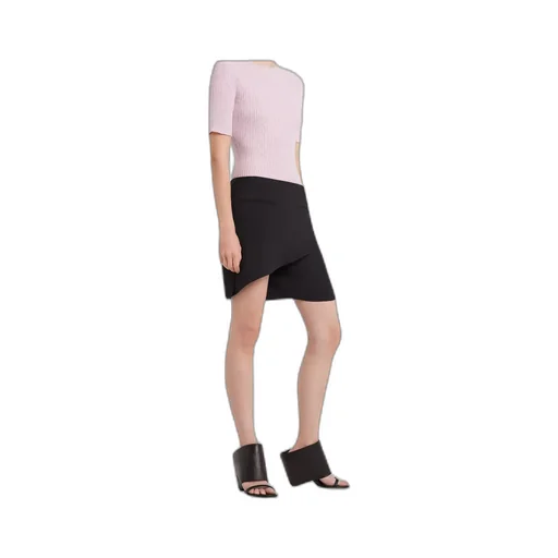 Logo Embroidered Ribbed-Knit Top